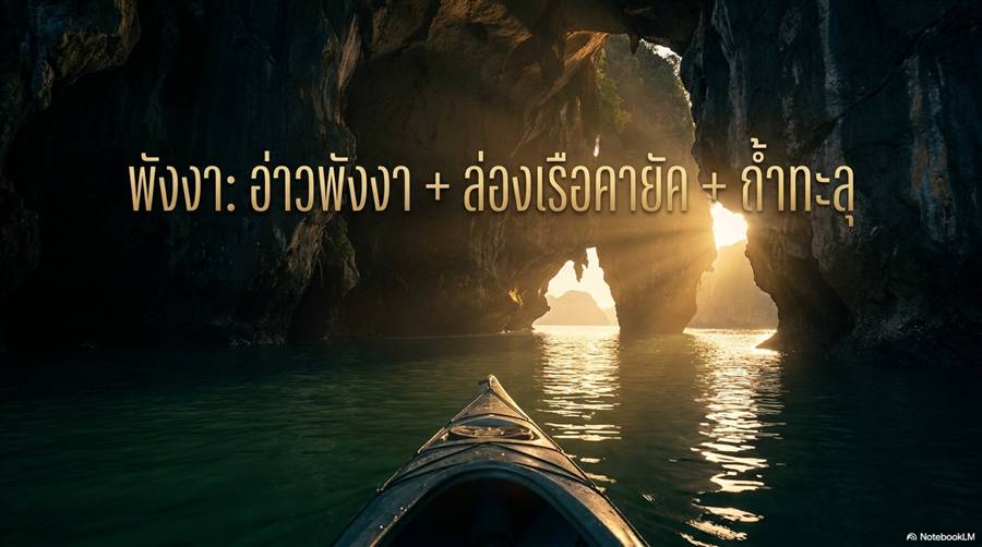 พังงา อ่าวพังงา ล่องเรือคายัก